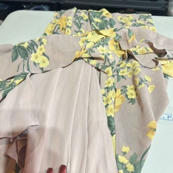 Reformation‎ Ceylon Antoniette Blush Pink Floral Maxi Dress Small Romantic - Picture 5 of 11